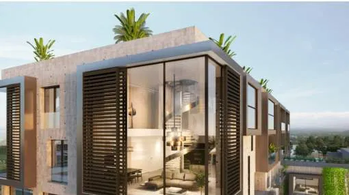 Neugebaute Penthouse in Palma mit Panoramablick 